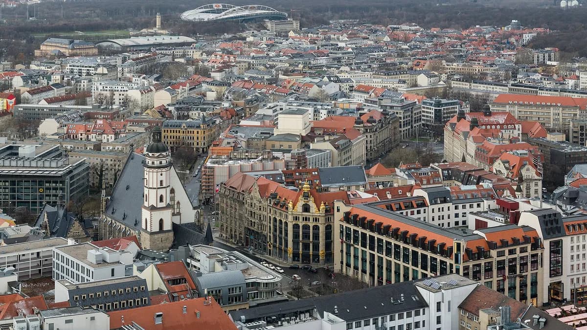 Stadtansicht von Leipzig